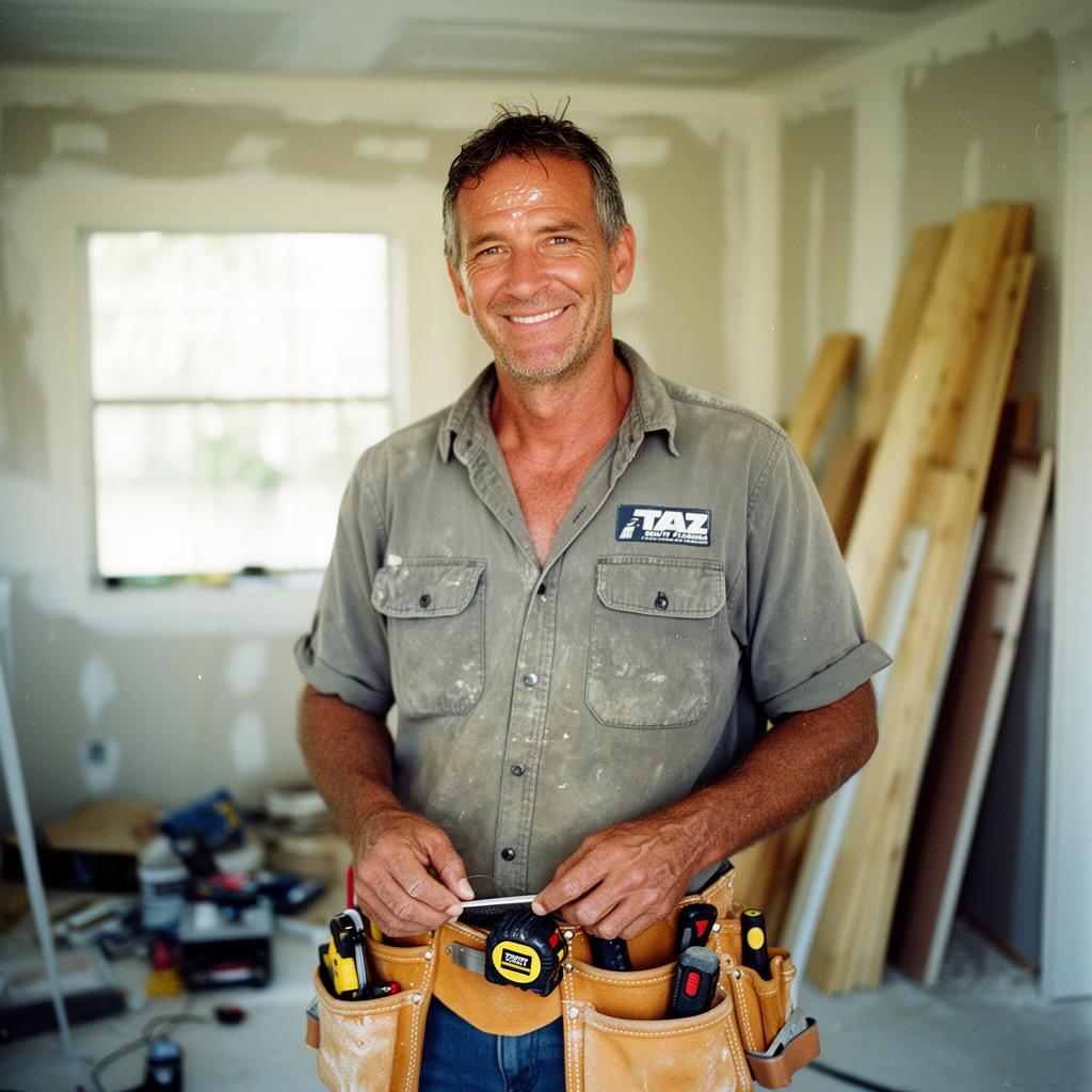 Master craftsman working on custom carpentry